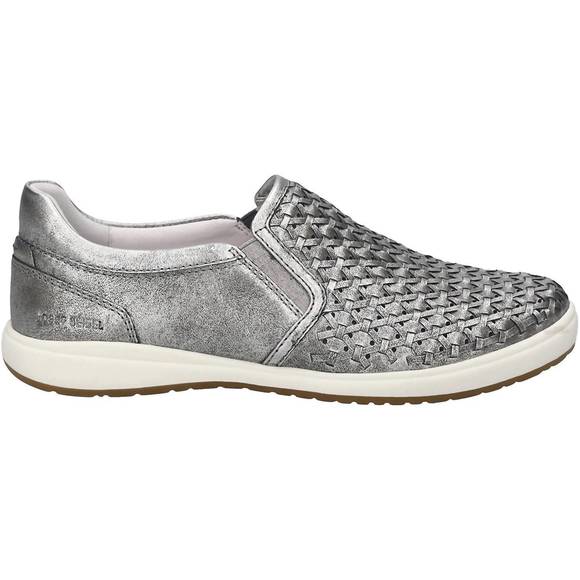 NEW JOSEF SEIBEL women's caren 72 platin leather in silver